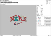 Nike Stitch Xmas 23 Embroidery File 6 sizes