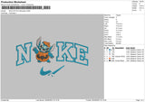 Nike Stitch Spooky Embroidery File 6 sizes