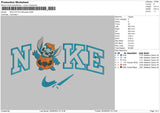 Nike Stitch Spooky Embroidery File 6 sizes