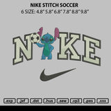 Nike Stitch Soccer Embroidery File 6 sizes