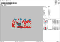 Nike Stitch Love 02 Embroidery File 6 sizes