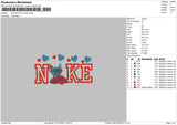 Nike Stitch Love 02 Embroidery File 6 sizes