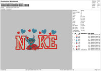 Nike Stitch Love 02 Embroidery File 6 sizes