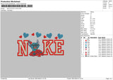 Nike Stitch Love 02 Embroidery File 6 sizes