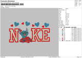 Nike Stitch Love 02 Embroidery File 6 sizes