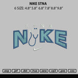 Nike Stna Embroidery File 6 sizes