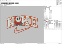 Nike Super M v4 Embroidery File 6 sizes