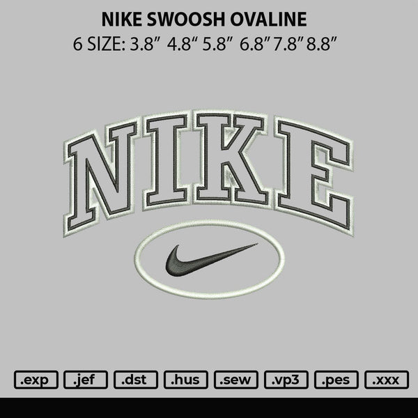 Nike Swoosh Ovaline Embroidery