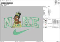 Nike Tiana Embroidery File 6 sizes