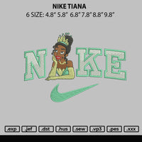 Nike Tiana Embroidery File 6 sizes