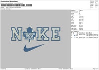 Nike Toronto M Embroidery File 6 sizes