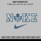 Nike Toronto M Embroidery File 6 sizes