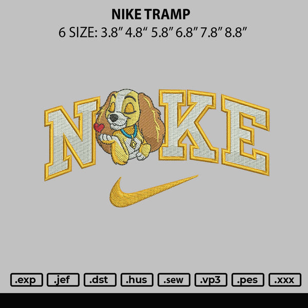 Nike Tramp Embroidery File 6 sizes