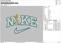 nike tinker bell v2 rev Embroidery