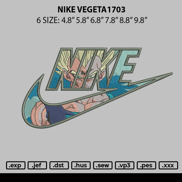 Nike Vegeta1703 Embroidery File 6 sizes