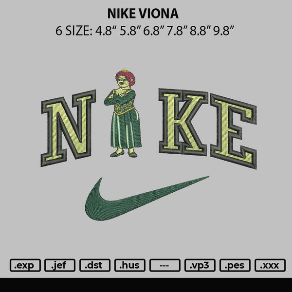 Nike Viona Embroidery File 6 sizes