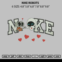 Nike Robots Embroidery File 6 sizes