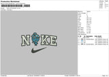 Nike Watergirl Embroidery File 6 sizes