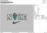 Nike Watergirl Embroidery File 6 sizes