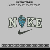 Nike Watergirl Embroidery File 6 sizes