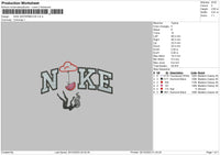 Nike Watermelon Embroidery File 6 sizes