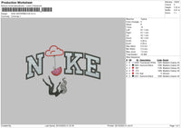 Nike Watermelon Embroidery File 6 sizes