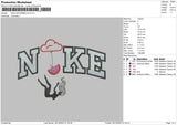 Nike Watermelon Embroidery File 6 sizes