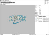 Nike White Dragon Embroidery File 6 sizes