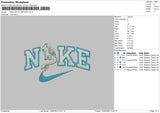 Nike White Dragon Embroidery File 6 sizes