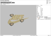 Nike With Loves Embroidery File 6 sizes