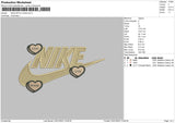 Nike With Loves Embroidery File 6 sizes