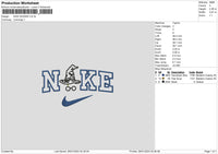 Nike Wizard Embroidery File 6 sizes