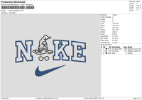 Nike Wizard Embroidery File 6 sizes