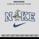 Nike Wizard Embroidery File 6 sizes