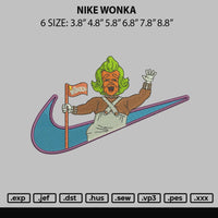 Nike Wonka Embroidery File 6 sizes