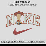 Nike Woody V3 Embroidery File 6 sizes