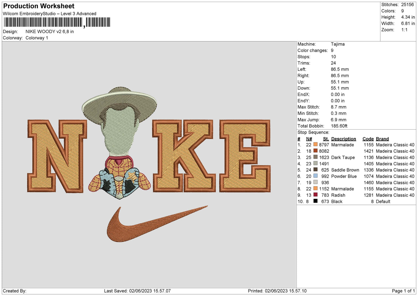 Nike Woody v2 Embroidery File 6 sizes – embrostudio