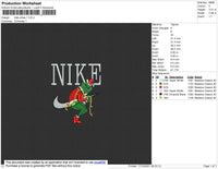 Nike GRINCH Xmas Embroidery