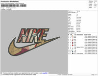 Gaara X Nike embroidery