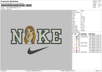 Nike Yasmin B Embroidery File 6 sizes