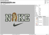 Nike Yasmin B Embroidery File 6 sizes