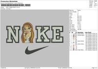 Nike Yasmin B Embroidery File 6 sizes