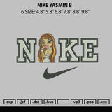 Nike Yasmin B Embroidery File 6 sizes