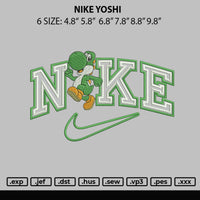 Nike Yoshi Embroidery File 6 sizes