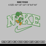 Nike Yoshi Embroidery File 6 sizes