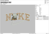 Nike Bulls Embroidery File 6 sizes