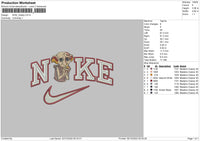 Nike Dobby Embroidery File 6 sizes