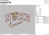 Nike Dobby Embroidery File 6 sizes