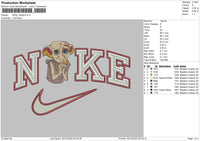 Nike Dobby Embroidery File 6 sizes