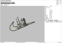 Nike Geralt Embroidery File 6 sizes